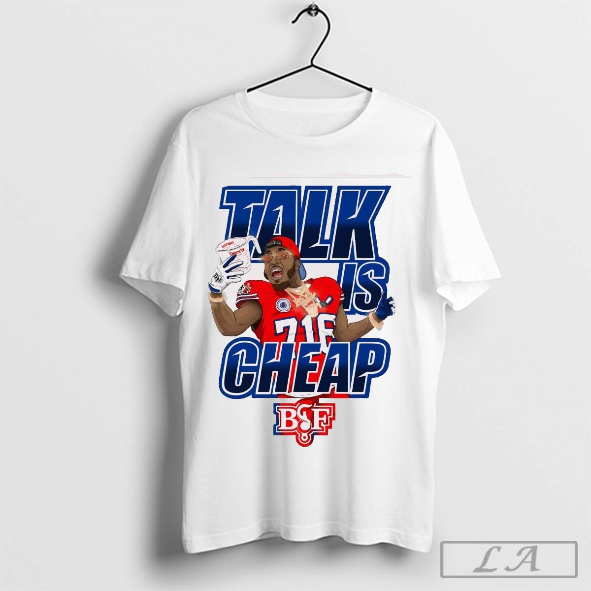 Talk Is Cheap Buffalo Bills vs San Francisco 49ers Victory Monday Painting t-shirt