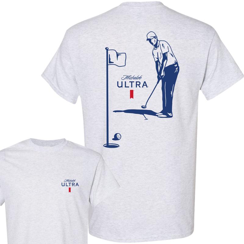 Michelob Ultra Golfing T-Shirt, 2 Side T-Shirt, Youthful & Vibrant, Every Size AvailableVariant, For Men