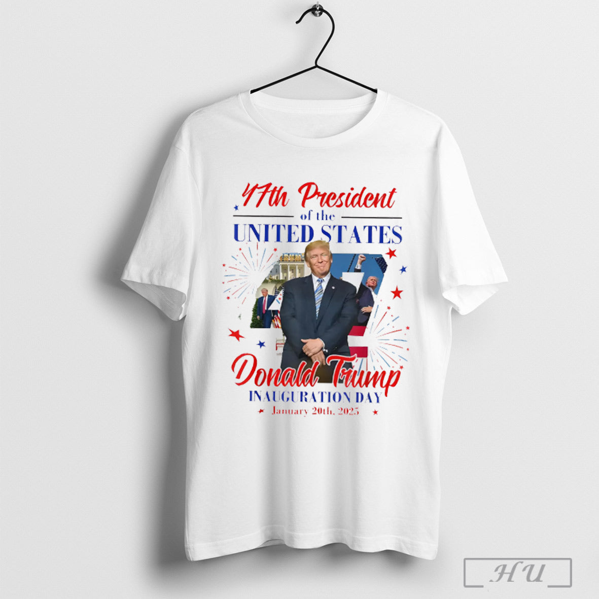 President Donald Trump Inauguration Day 2025 47th Usa Flag T Shirt