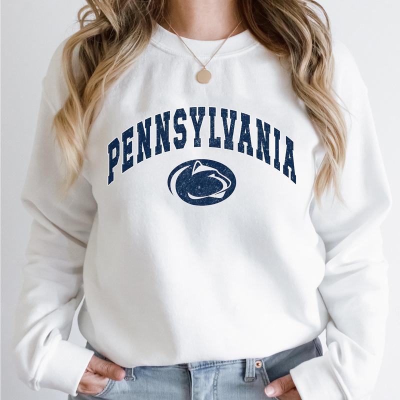 Penn State Nittany Lions Vintage Football NCAA Trendy Sweatshirt, Pennsylvania State University Unisex Football NCAA Shirt, Gift For Men, Gift For Gir