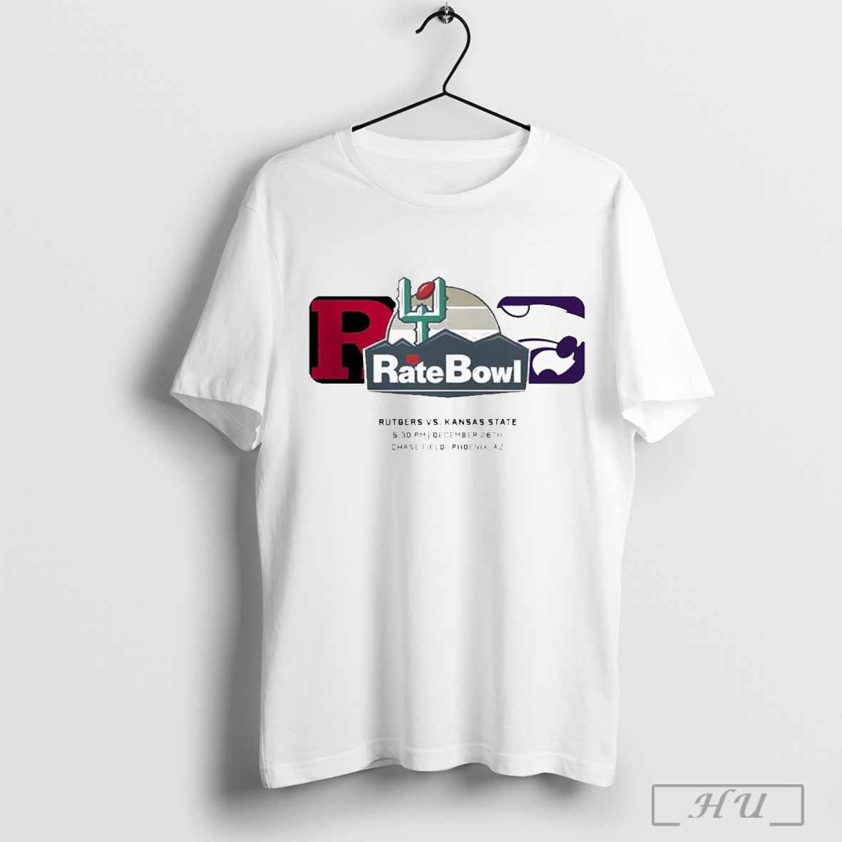 Rate Bowl Rutgers Scarlet Knights Vs Kansas State Wildcats Matchup At Chase Field In Phoenix Az On December 26th 2024 T Shirt