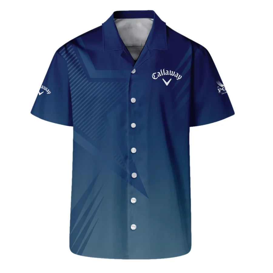 2024 PGA Championship Valhalla Golf Sport Callaway Hawaiian Shirt Star Blue Gradient Straight Patter