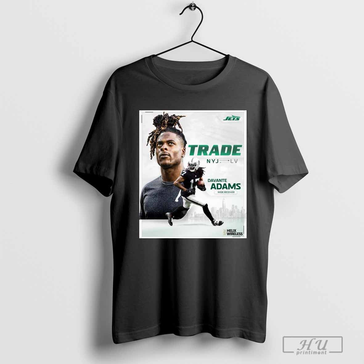 Poster Davante Adams New York Jets Wide Receiver Trade NYJ T-shirt