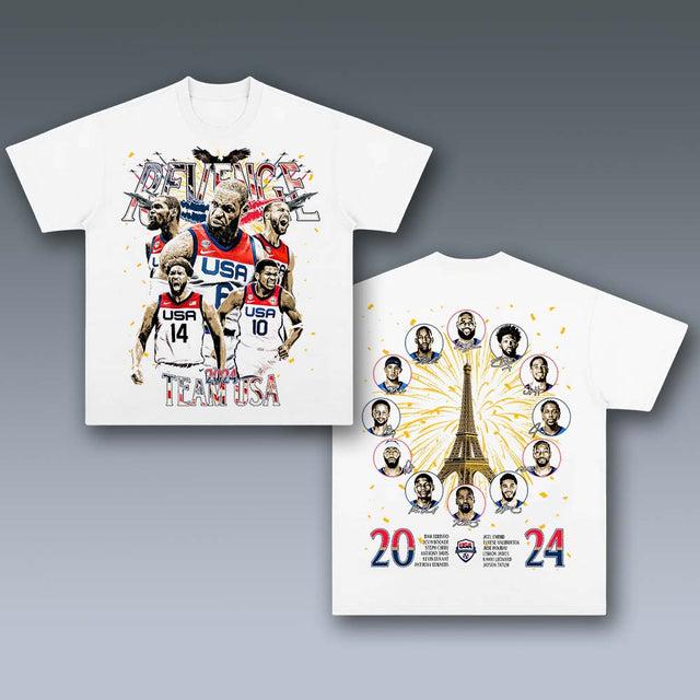 VINTAGE TEE  USA BASKETBALL TEAM
