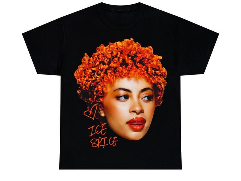 ICE SPICE T-SHIRT  Rap Tee Concert Merch  Rare Munch Vintage Style 90s Face Hip Hop Graphic Print - Unisex T-Shirt, Long Tee, Hoodie, Sweatshirt for M