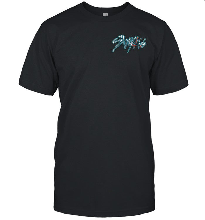 Stray Kids Lollapalooza Festival Outline Logo T Shirt
