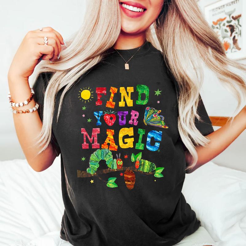 Magic in You Very Hungry Caterpillar Shirt, Elephant Piggie Pigeon Shirt, Book Characters, Teacher Gift, Librarian Teacher, Book Lover Gift, Bookish S