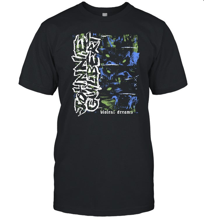 Johnnieguilbert Violent Dream Wolf Blue Green