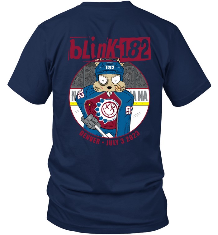 T-Shirt Blink-182 Ball Arena World Tour Denver Colorado July 3 2023