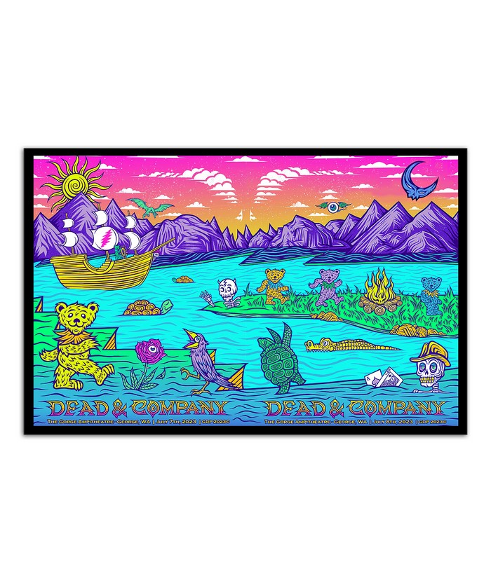 Dead And Company July 7+8, 2023 Gorge Amphitheatre, George, WA Poster