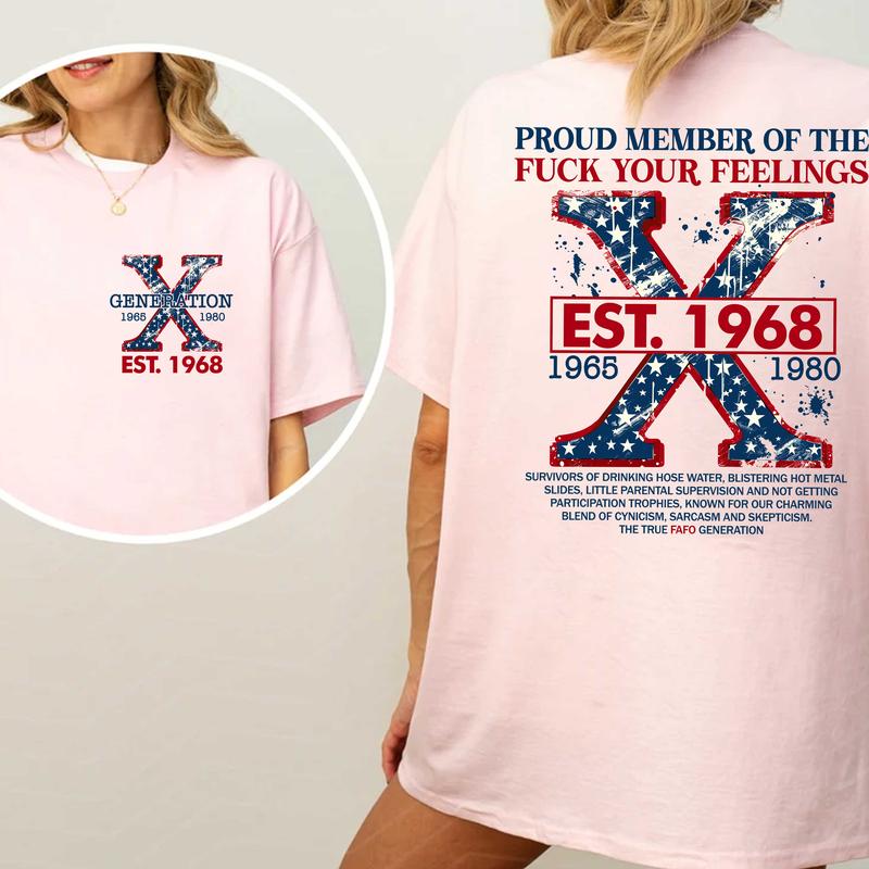 Gen X Custom Shirt Raised On Hose Water & Neglect T-Shirt, Funny Vintage Inspired GenX Humor Tee