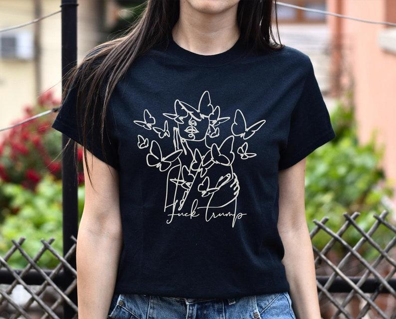 Subtle Fvck Trump - Unisex Crew Neck T-Shirt  Political Tee  Feminist Shirt  Gifts for Her  Anti Trump Shirt
