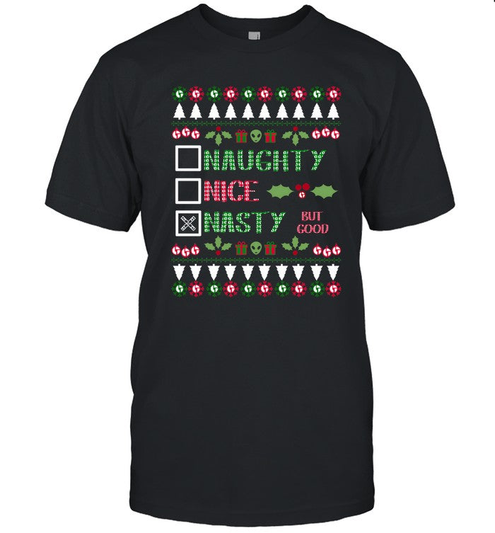 Spaga's Checklist chrismas The Disco Biscuits Black T-shirt