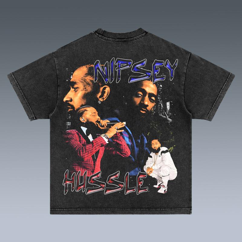 NIPSEY HUSSLE NTT06 2 SIDES Cotton Vintage Shirt To Match Sneaker Hiphop Clothing Rapper Merch Shirt, Hiphop Tour Concert 2024, Gift For Fan Y2K Aesthetic Hoodie Sweatshirt