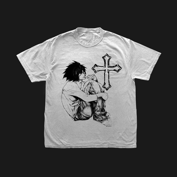 Death Note Ryuk, Shinigami, Light Yagami, Ryuk, Anime Merchandise, Japanese Anime T-Shirt Cotton Fabric