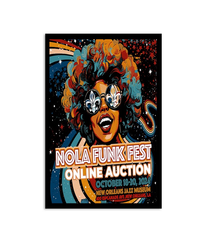 nola funk fest at new orleans jazz museum in orleans la on oct 18-20 2024 poster