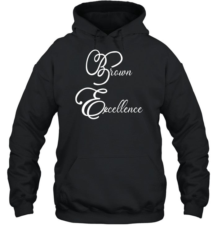 Doknowsworld Wearing Brown Excellence Hoodie