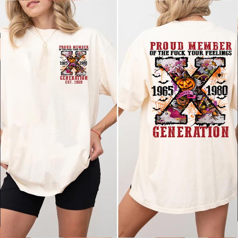 Gen X Skull Halloween Shirt Raised On Hose Water, Humorous T-shirt, Vintage Inspired Humor