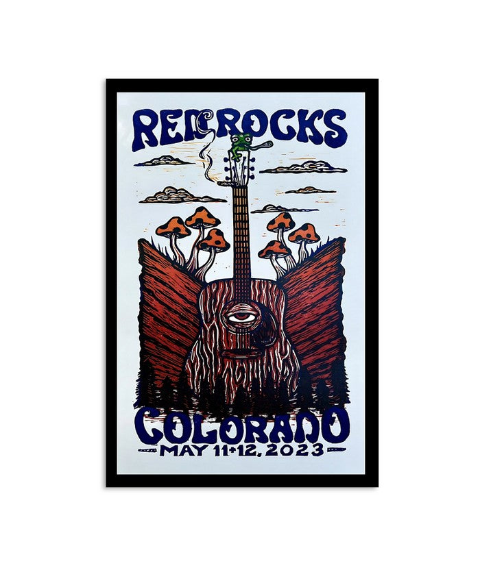 Poster Billy Strings Colorado May 2023 Redrocks Poster