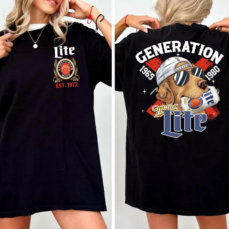 Proud Gen X Dog and Beer Shirt Raised On Hose Water, Vintage Humor T-Shirt