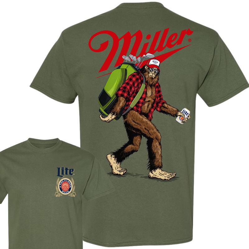 Big Foot Golf Miller Lite shirt,  Golf Big Foot sweatshirt, Golf Miller Lite hoodie for men and women