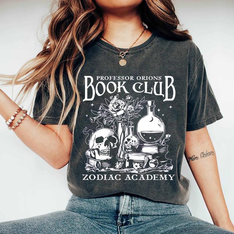Professor Orions Book Club Zodiac Academy Sweatshirt, Bookish Merch, Booktok Shirt, Gift for Book Lover, Fantasy Reader, Bookworm Merch, T-Shirts, Cre