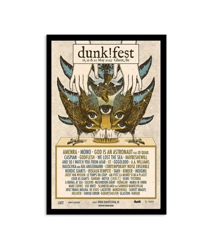Poster Dunk!Festival 18,19 & 20 May 2023 Ghent, Be