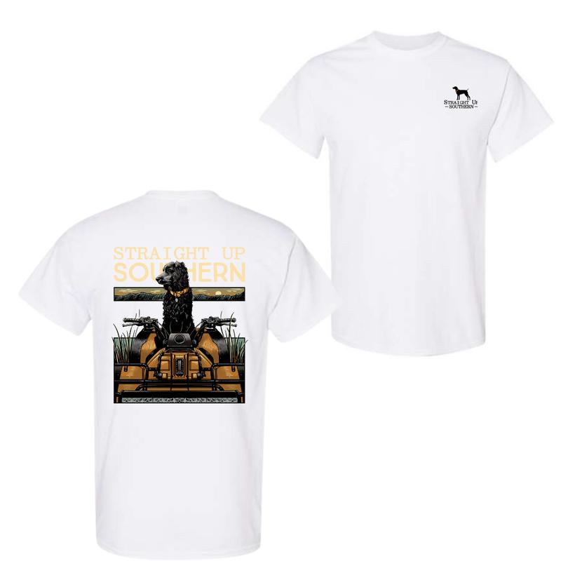 The Straight Up Southern Boykin On a 4-Wheeler 2 Sided T-Shirt, Gift For Men For Women, Trendy Shirt