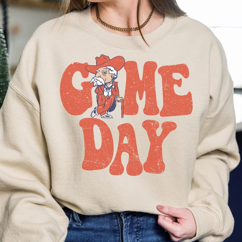 23. All Teams Vintage NCAA Football Sweatshirt, College Game Atmosphere Apparel, Classic Sportswear Gifts for Fans