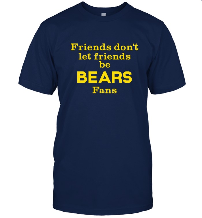 Michigan Wolverines Friends Don't Let Friends Be State Fans Men's Large Tee