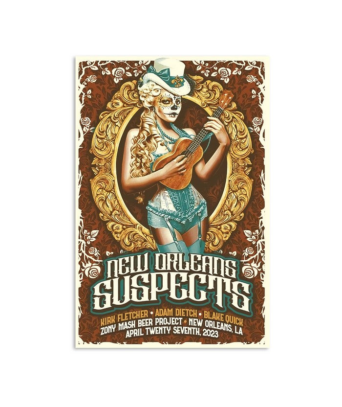 New Orleans Suspects April 27, 2023 New Orleans, Zony Mash Beer Project Poster