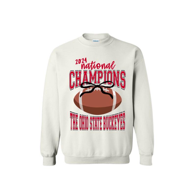 National champs football game day Casual Cotton Crew Neck Tshirt hoodie
