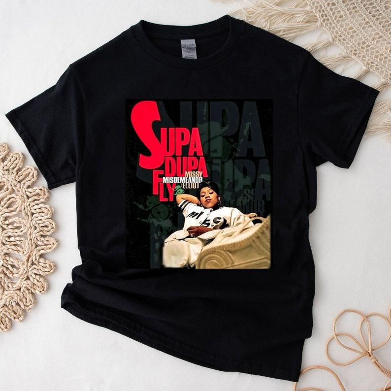 M!ssy Elli0tt Rapper Fly Unisex T-Shirt, Music Tour Shirt 2024 Tee  Cotton Women Comfort Fabric