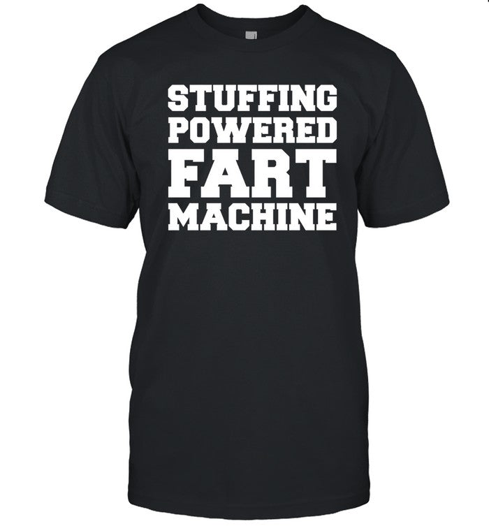 Stuffing powered fart machine shirt