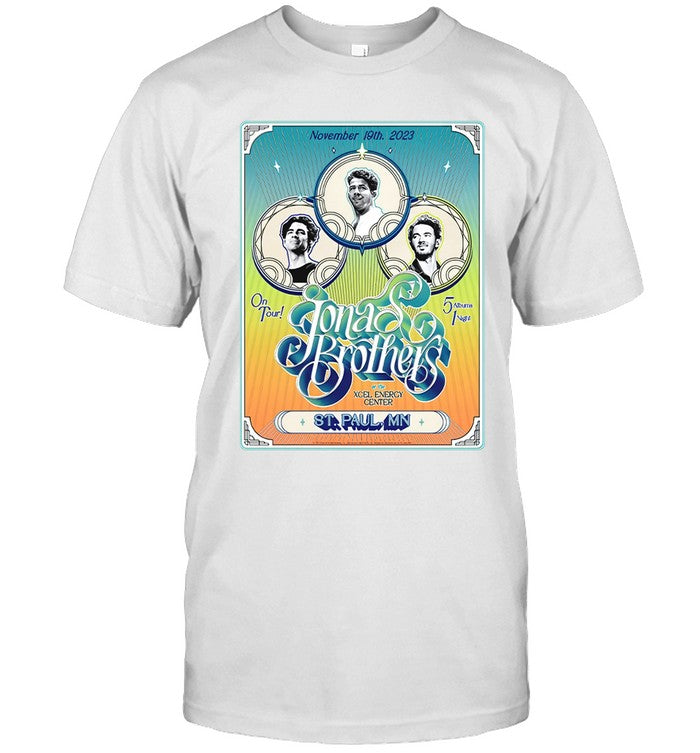 Jonas Brothers Xcel Energy Center St. Paul, MN Nov 19, 2023 T-Shirt