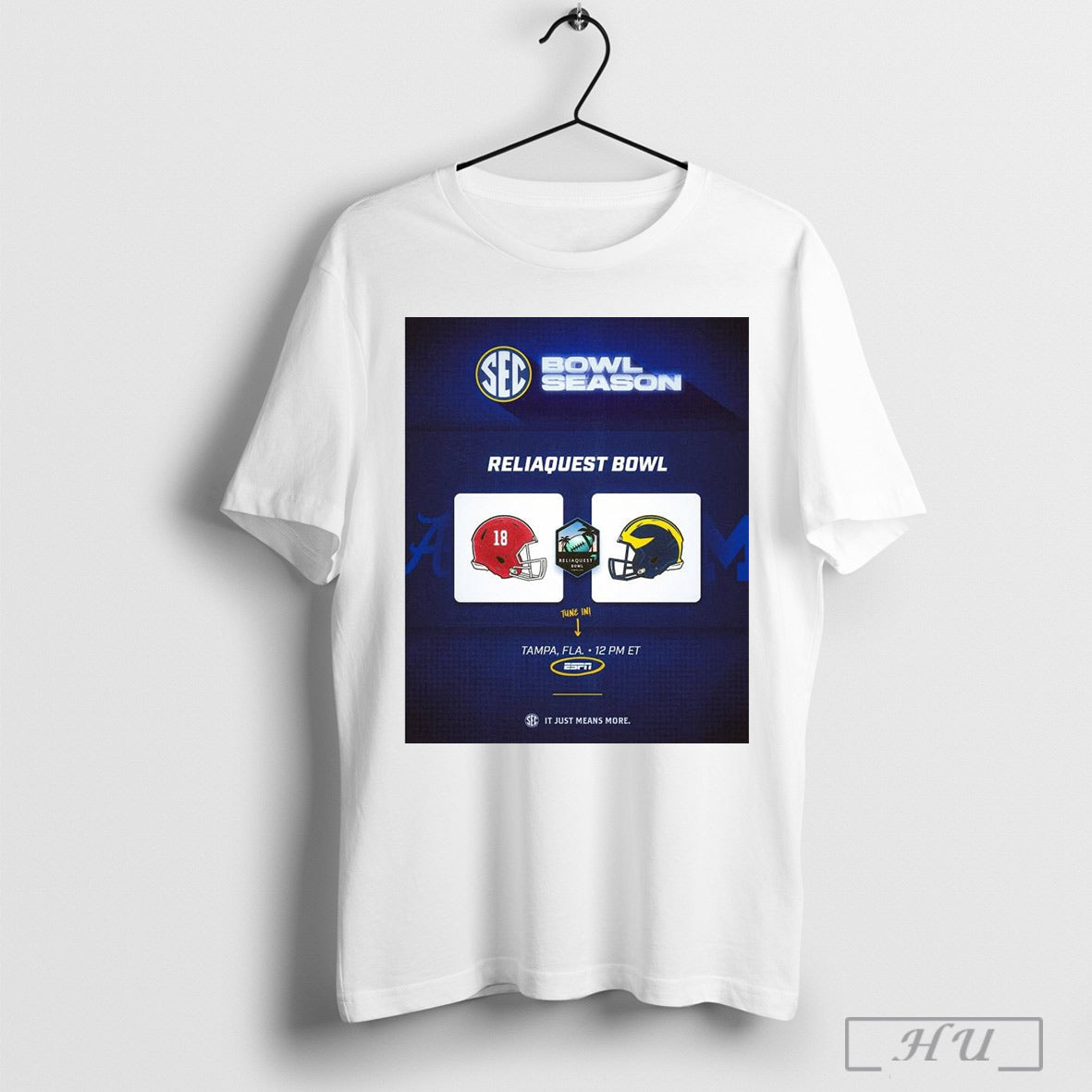 Poster Sec Bowl Football Season Reliaquest Bowl Football Michigan Wolverines Win Alabama Crimson Tide Tampa Fla T Shirt