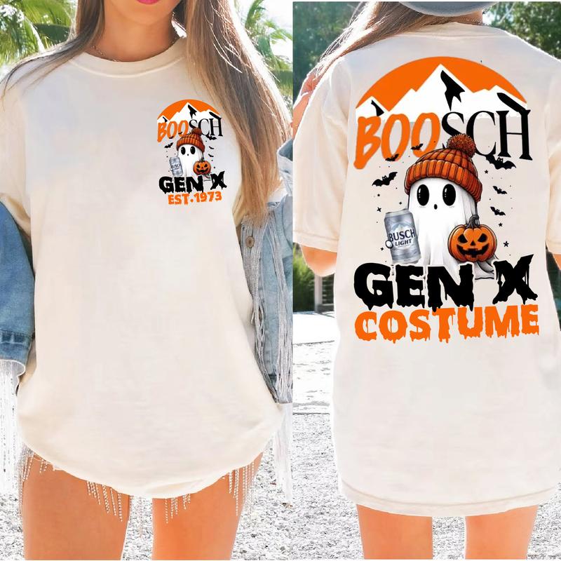 Gen X Halloween Costume T-shirt Custom Year 1973, FAFO Two Side, Raised On Hose Water Funny Shirt