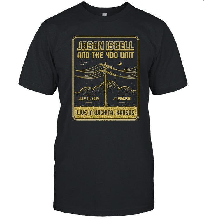 Jason Isbell And The 400 Unit July 11, 2024 Wave, Wichita, KS T-Shirt