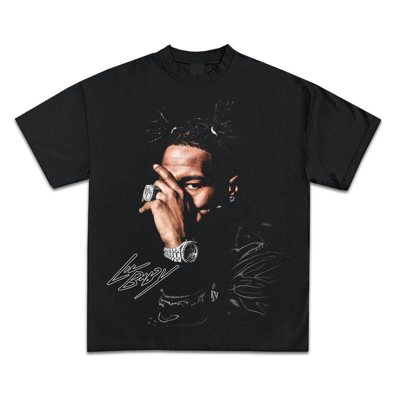 Lil Baby Icy Exclusive Graphic Bootleg T-Shirt Short Sleeve Tee Streetwear
