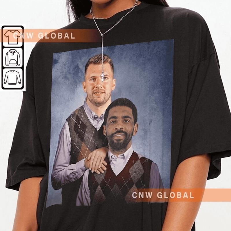 Retro Luka DonÄiÄ‡ Kyrie Irving Dallas Basketball Shirt, Mavericks Step Bros Shirt, Funny Unisex T-Shirt, Basketball 90S Fan Gift, Clothing