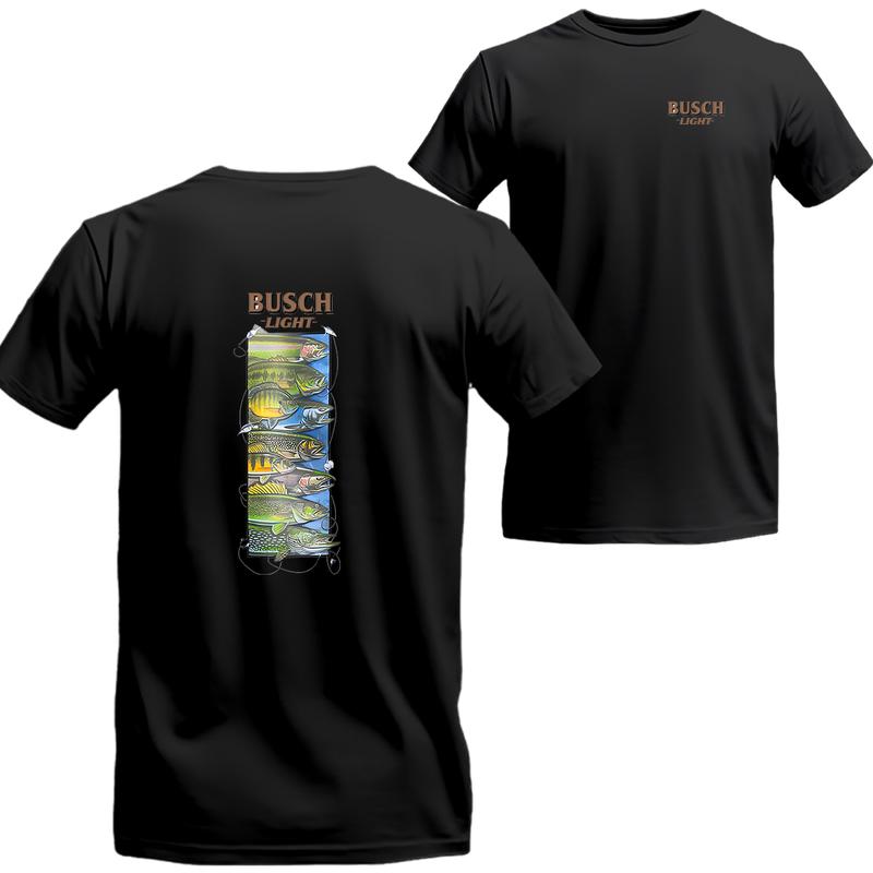 BUSCH LIGHT BEER Wildlife 2-sided T-shirt, Unisex T-shirt For Men, For Women, Best choice, Menswear Top, Beer Shirt Underwear Streetwear