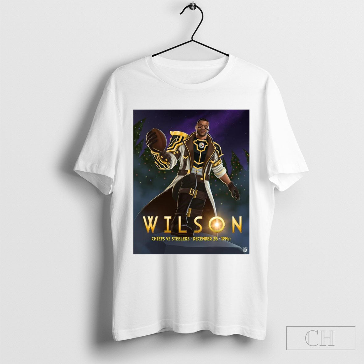 Russell Wilson Kansas City Chiefs Vs Pittsburgh Steelers December 25 2024 Arcane Poster T Shirt