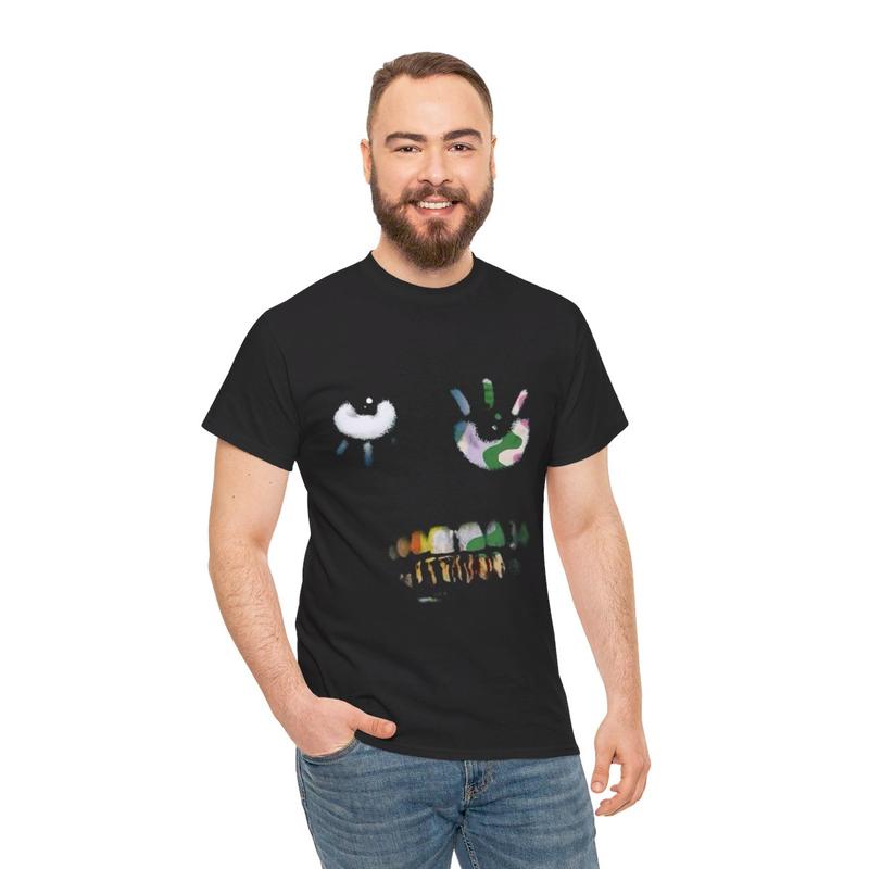 Silly Black Graphic Tee Casual Classic Cotton Menswear Shirt Retro T-Shirt Top Vintage Comfy
