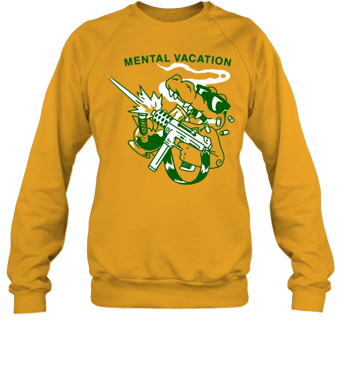 Fuckyoubaker Mental Vacation Blazed Croc Sweatshirt