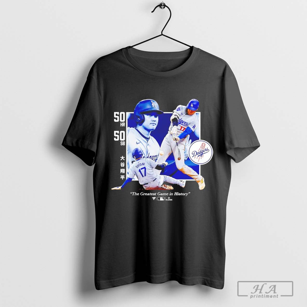 Shohei Ohtani Los Angeles Dodgers 50Hr 50Sb Greatest Game T-shirt
