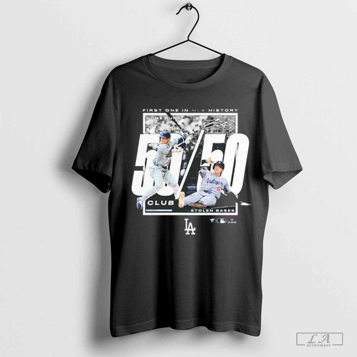 Shohei Ohtani Los Angeles Dodgers 50 home Runs And 50 Stolen Base Club T-Shirt