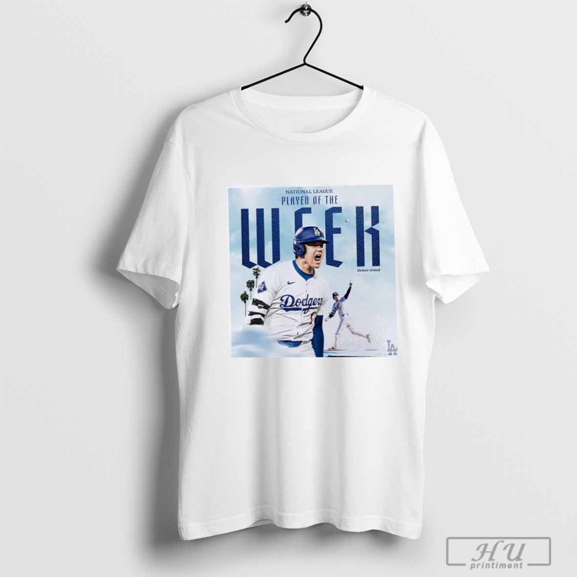 Shohei Ohtani National League Player of The Week Dodgers T-shirt