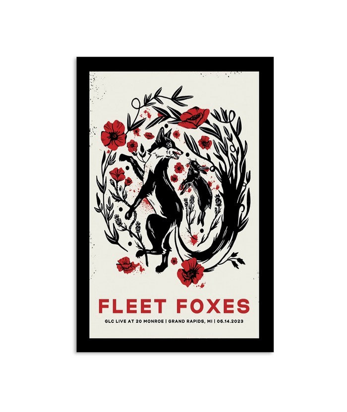 Fleet Foxes June 14 2023 GLC Live At 20 Monroe Grand Rapids Michigan Poster