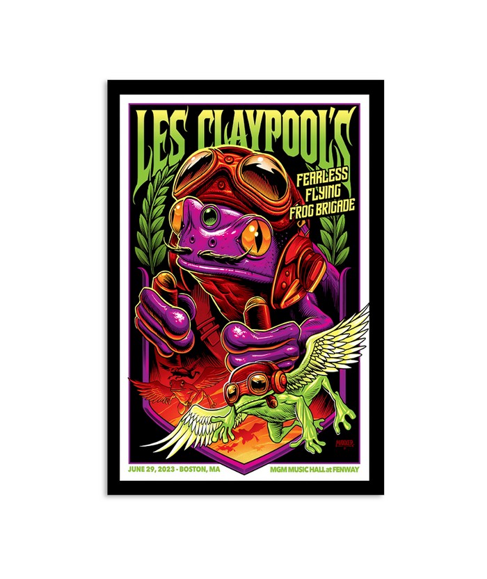 Les Claypool's Fearless Flying Frog Brigade Boston MA MGM Music Hall At Fenway June 29 2023 Poster
