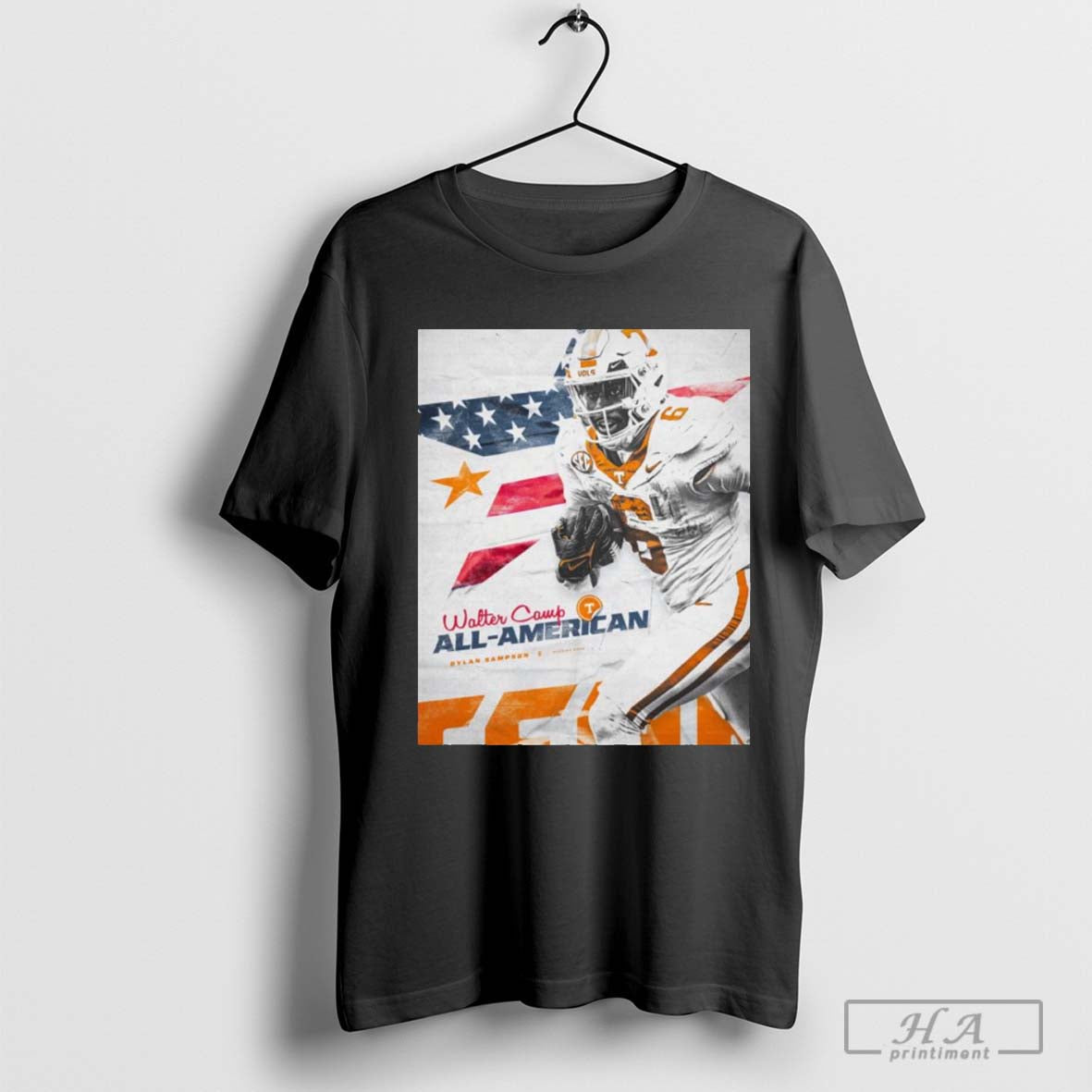 Poster Tennessee Volunteers Football Dylan Sampson Running Back 2024 Walter Camp All America T Shirt
